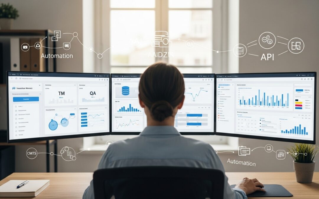 Automatización de flujos de traducción: integrar memoria de traducción, control de calidad e interfaces de programación